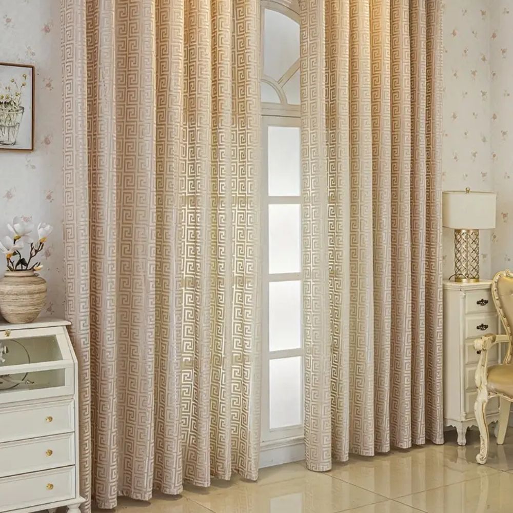 Imperial Labyrinth Embroidered Drape — view 5