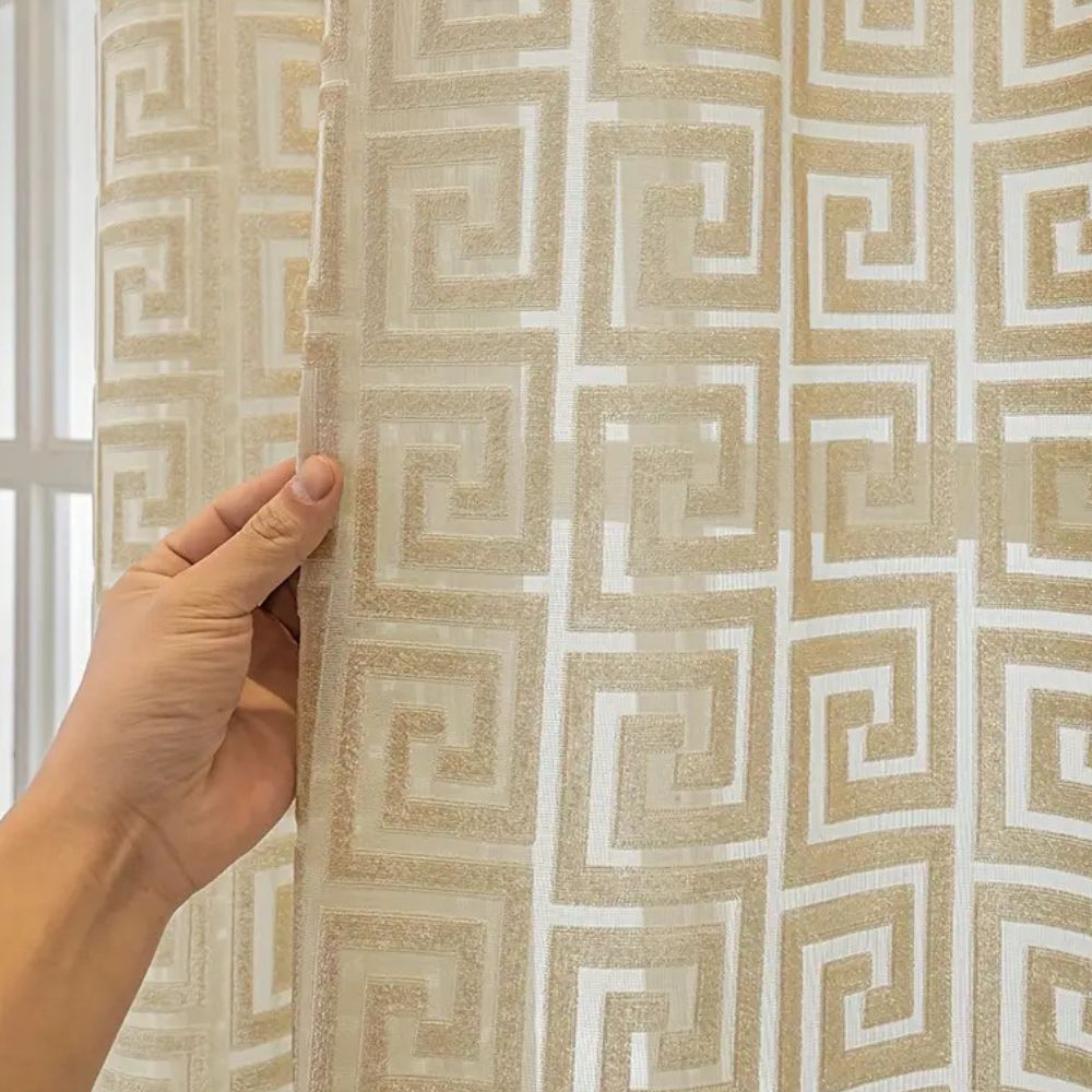 Imperial Labyrinth Embroidered Drape — view 6