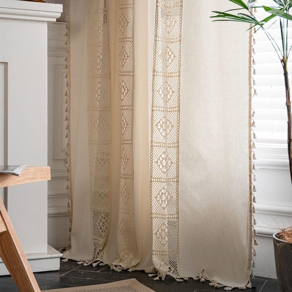 Natural Linen Blend Panel — Verdure House