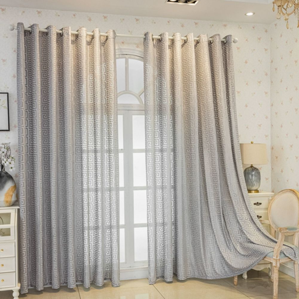 Imperial Labyrinth Embroidered Drape — view 8