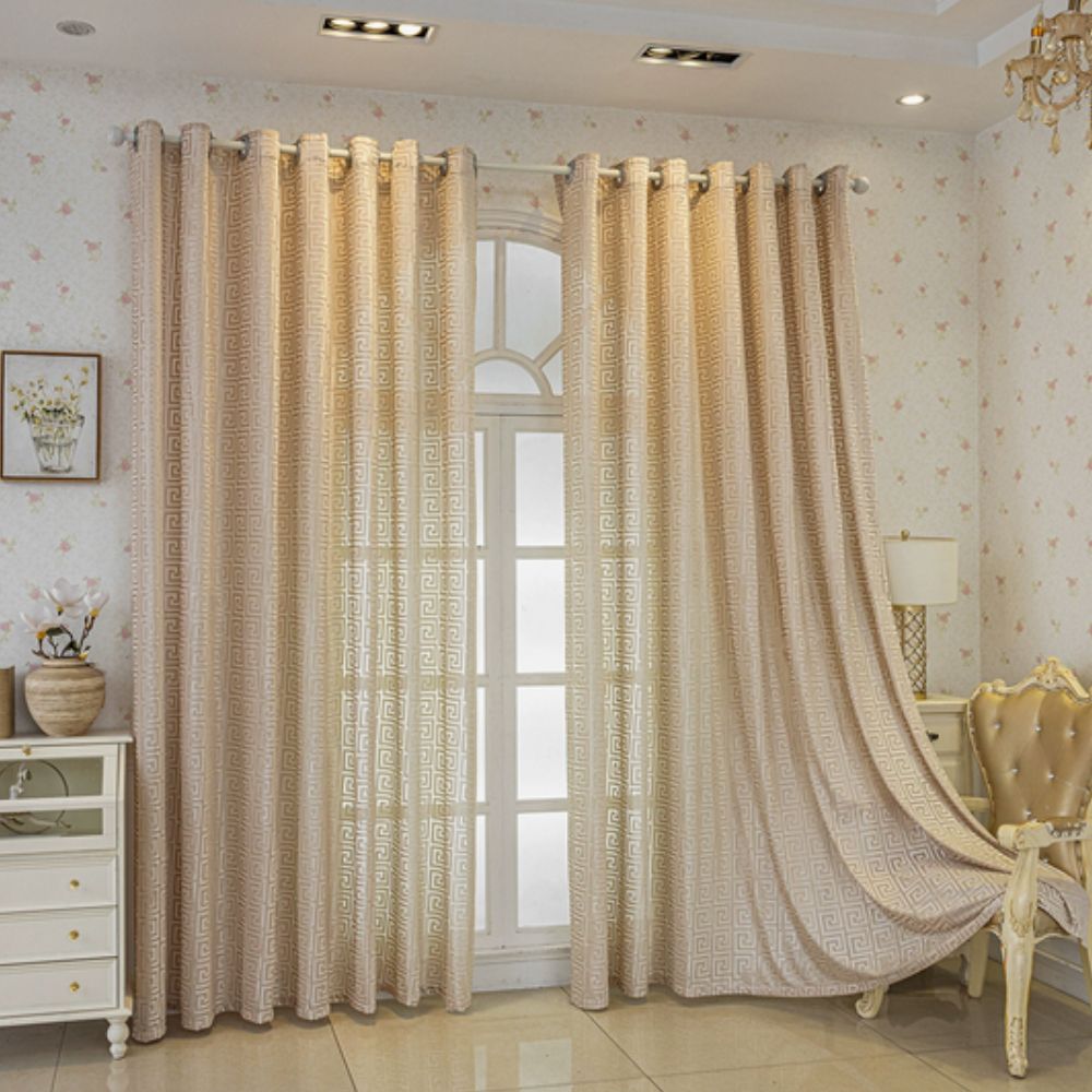 Imperial Labyrinth Embroidered Drape — view 10