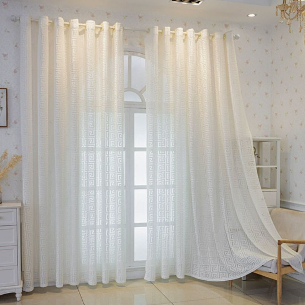 Imperial Labyrinth Embroidered Drape — view 9