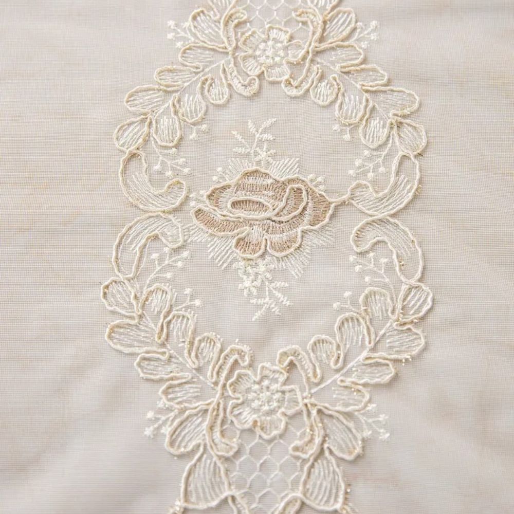 Elvira Embroidered Sheer Lace Panel — view 4