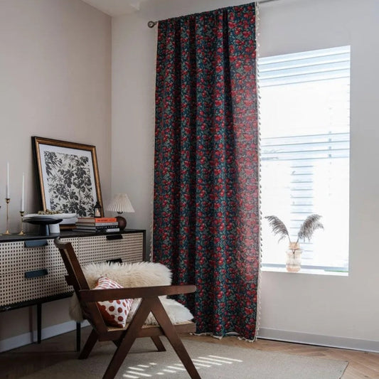 Cherry Blossom Tassel Panel — Verdure House