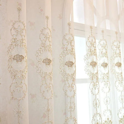 Elvira Embroidered Sheer Lace Panel — view 2