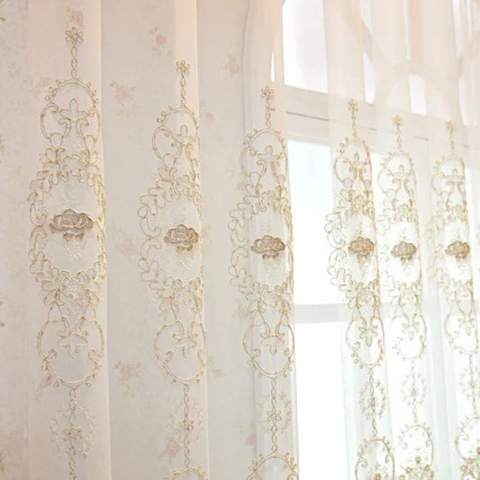 Elvira Embroidered Sheer Lace Panel — view 2