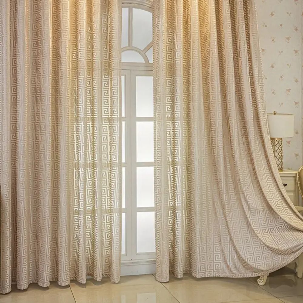 Imperial Labyrinth Embroidered Drape — view 4