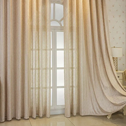 Imperial Labyrinth Embroidered Drape — view 4