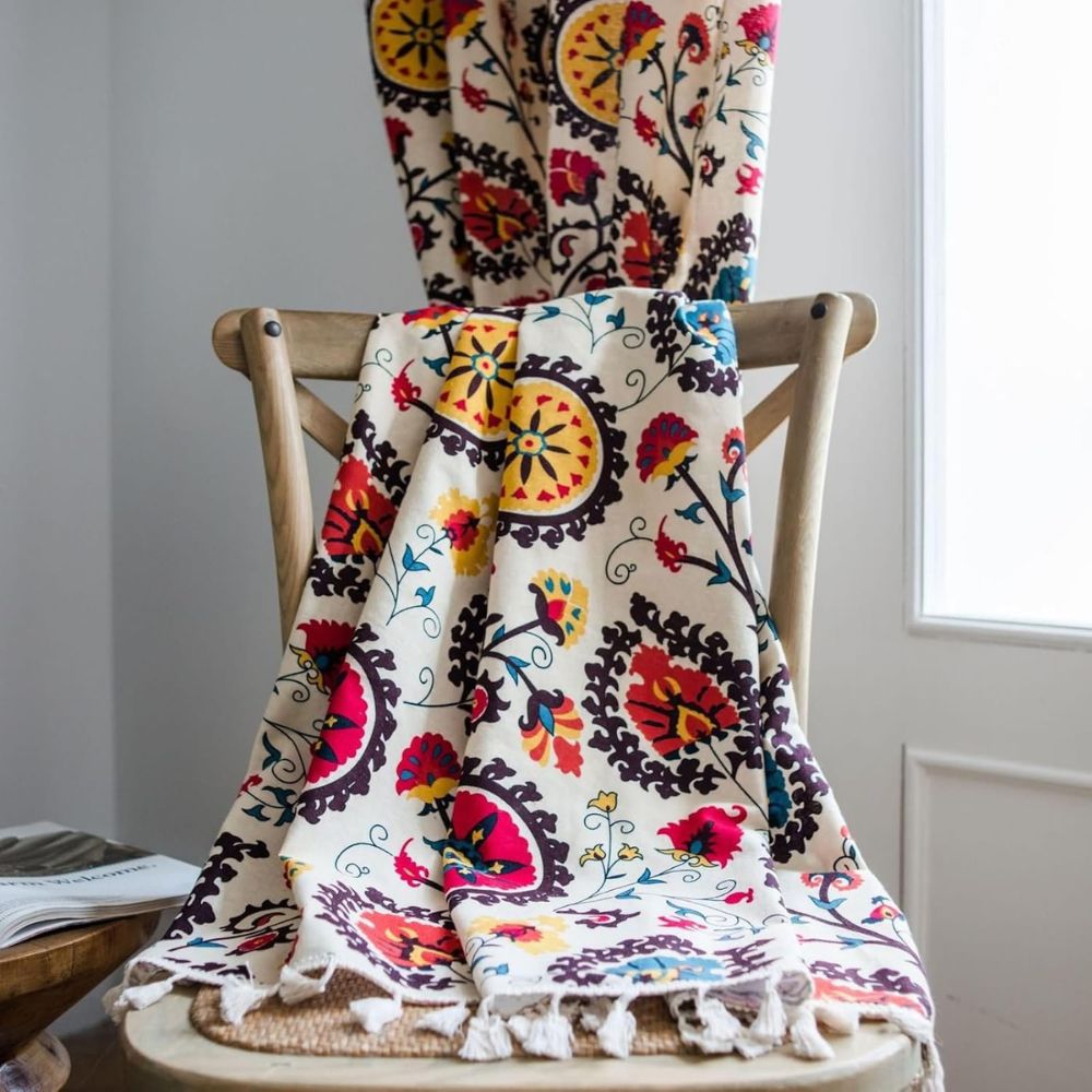 Colour Wheel Bloom Tassel Panel — view 2