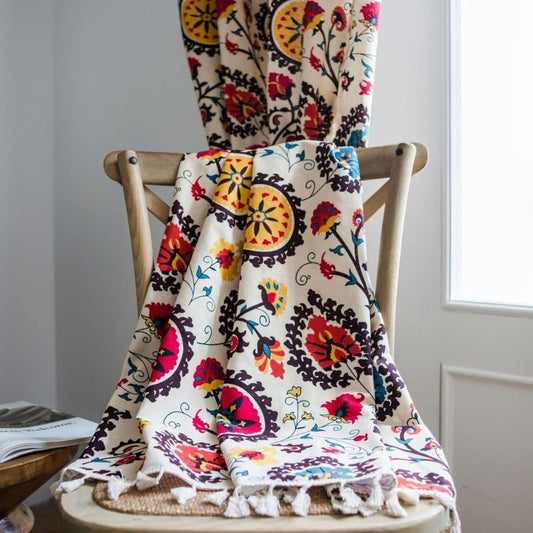 Colour Wheel Bloom Tassel Panel — view 2