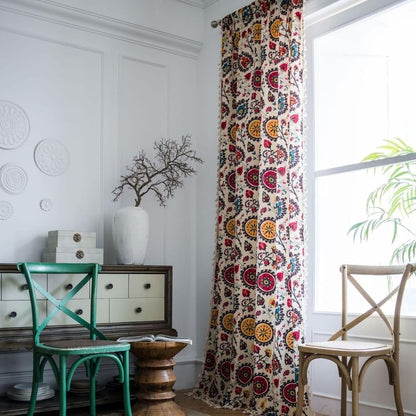 Colour Wheel Bloom Tassel Panel — Verdure House