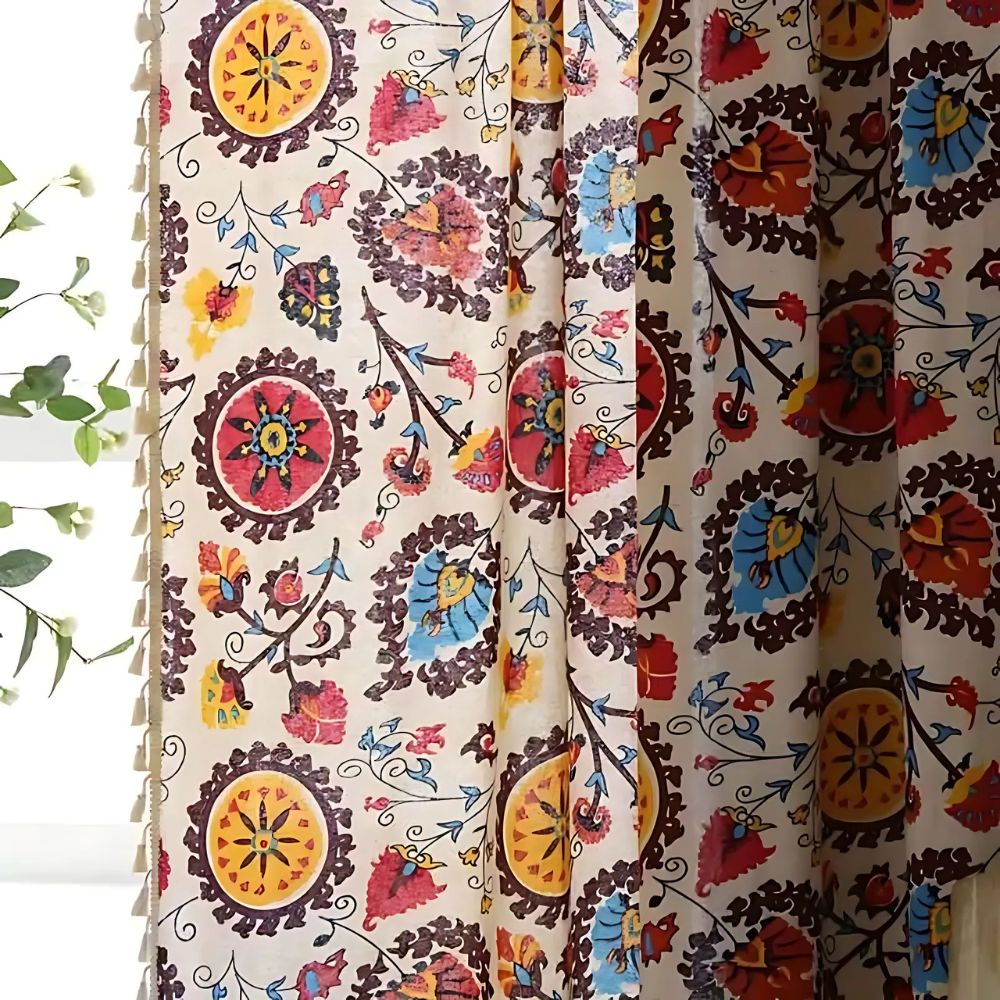 Colour Wheel Bloom Tassel Panel — view 8