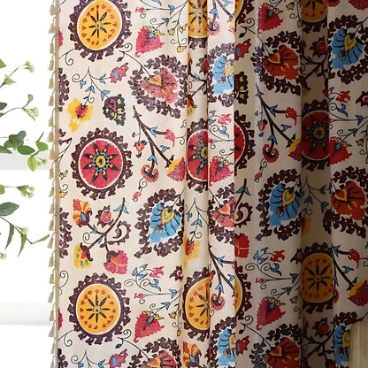 Colour Wheel Bloom Tassel Panel — view 8