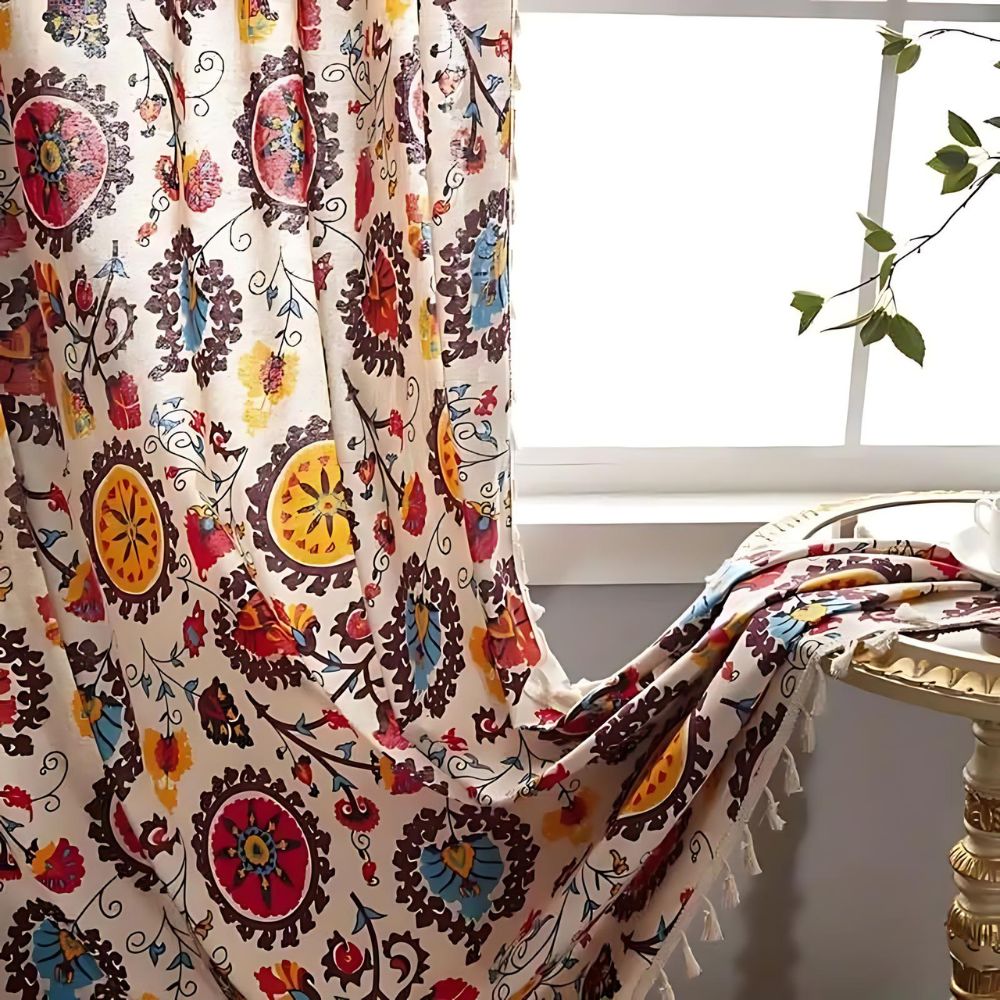 Colour Wheel Bloom Tassel Panel — view 9