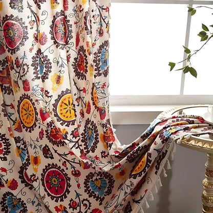 Colour Wheel Bloom Tassel Panel — view 9