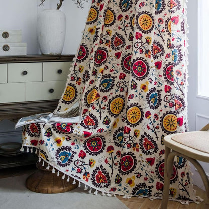 Colour Wheel Bloom Tassel Panel — view 4