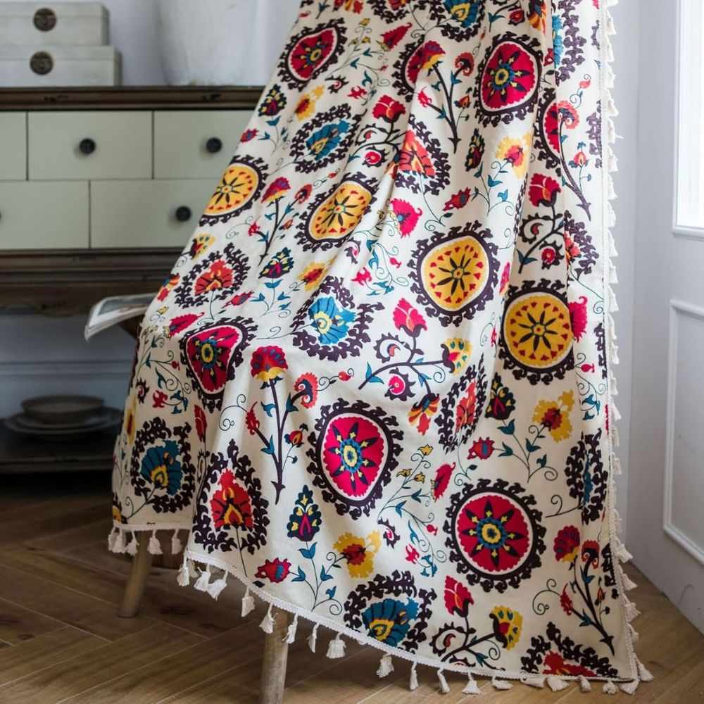 Colour Wheel Bloom Tassel Panel — view 3