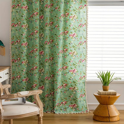 Garden Rose Sheer Tassel Panel — view 5