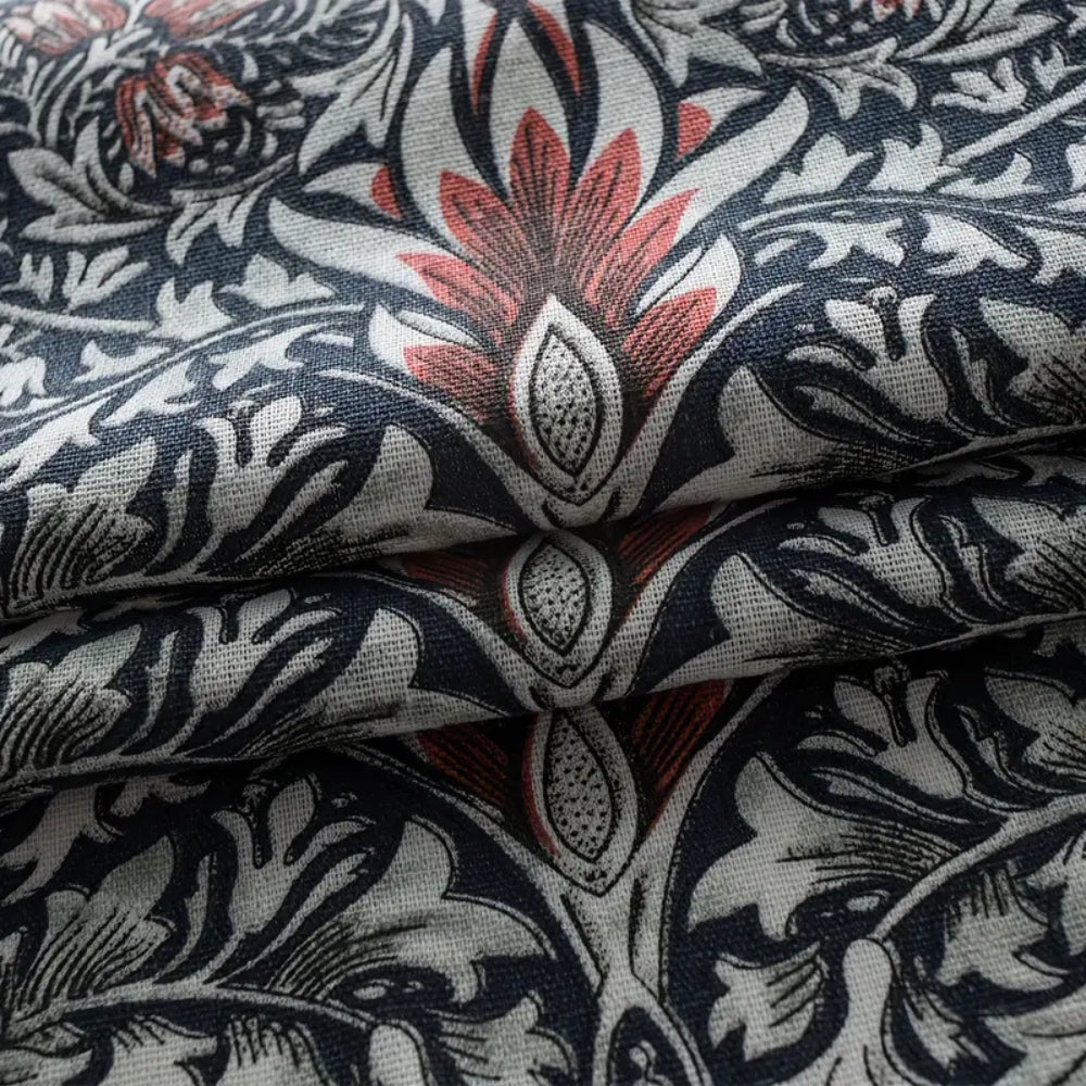Thistle Dark Floral Tapestry Panel — view 2